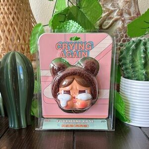 POP MART Crying Again Bear Earphone Case-Love makes us cry